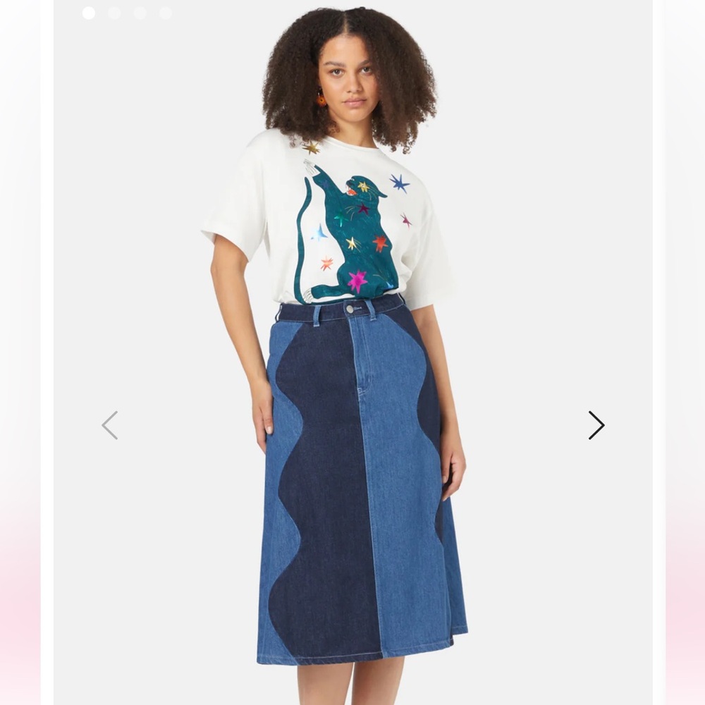 NWT Gorman Denim Midi Skirt US 10